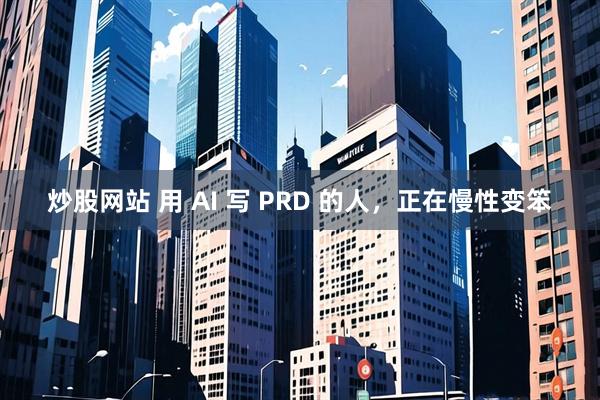 炒股网站 用 AI 写 PRD 的人，正在慢性变笨