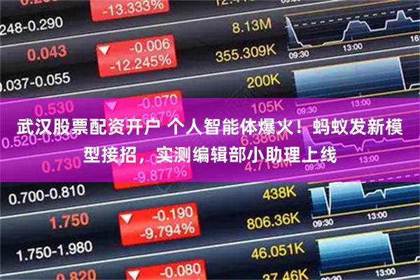 武汉股票配资开户 个人智能体爆火！蚂蚁发新模型接招，实测编辑部小助理上线